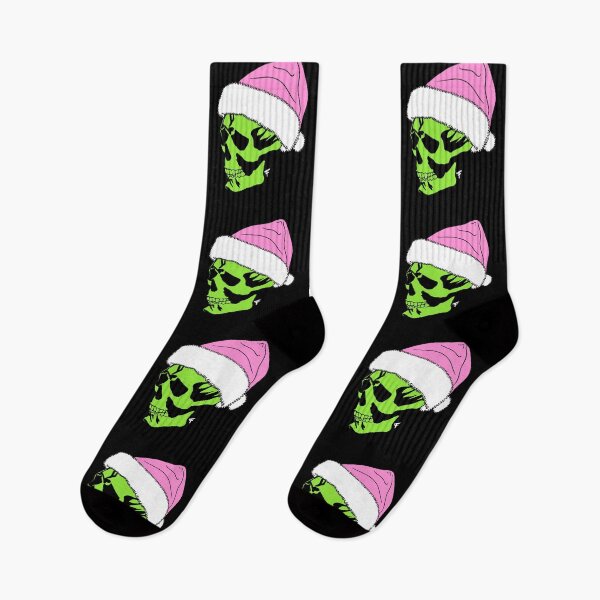 Item preview, Santa Hat Skull - Black Background  designed and sold by The Abysmall.