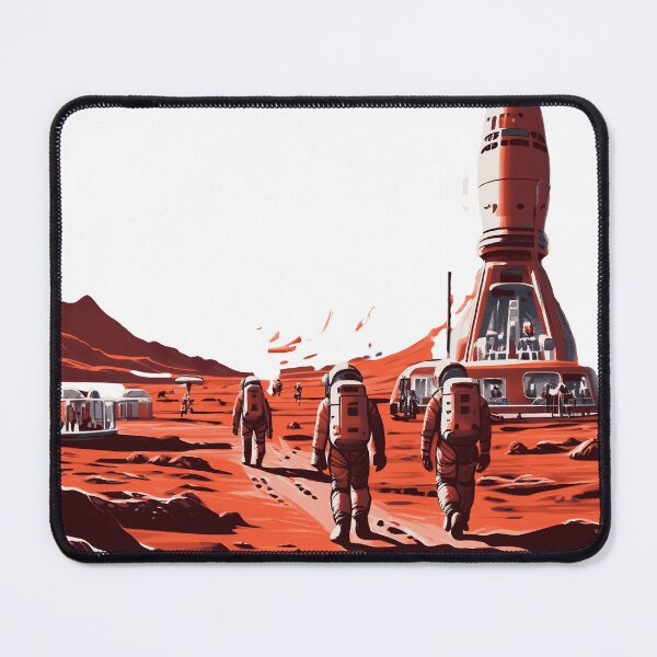 Item preview, Humans On Their Way to Live On Mars designed and sold by AiArtestry.