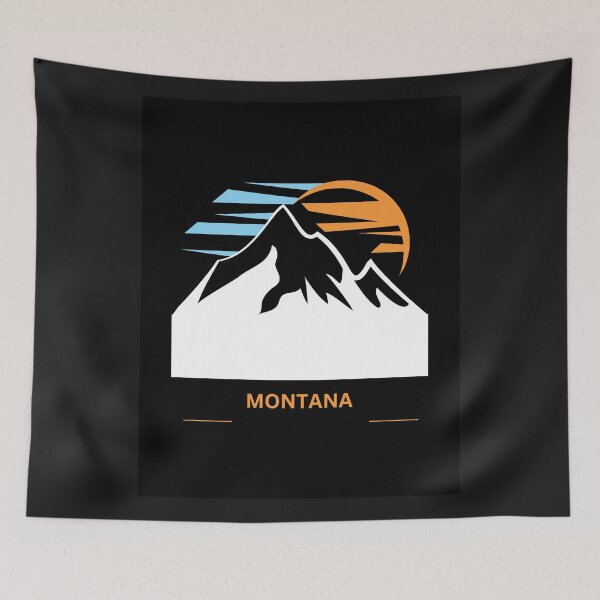 Item preview, Montana Mountains sun Sky Outdoors Adventure designed and sold by tshirtart2024.