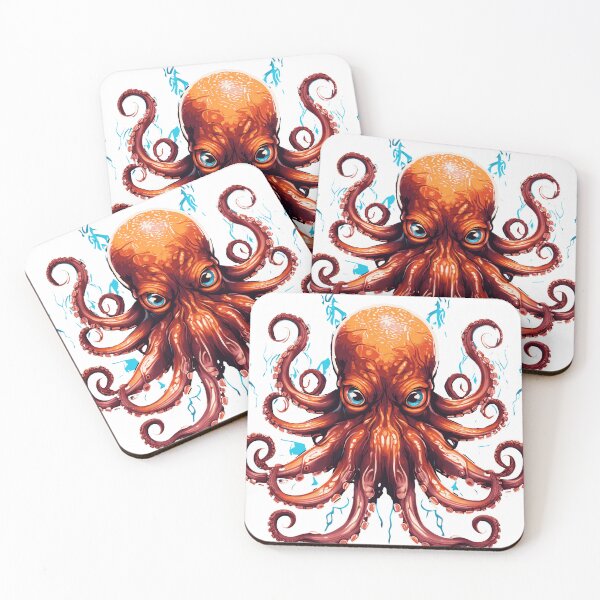 Item preview, Detailed Octopus Head and Eyes in 4k High Resolution designed and sold by AiArtestry.