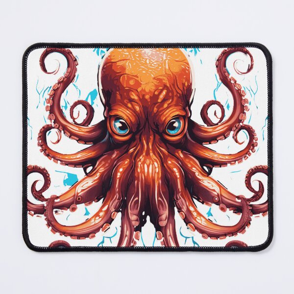 Item preview, Detailed Octopus Head and Eyes in 4k High Resolution designed and sold by AiArtestry.