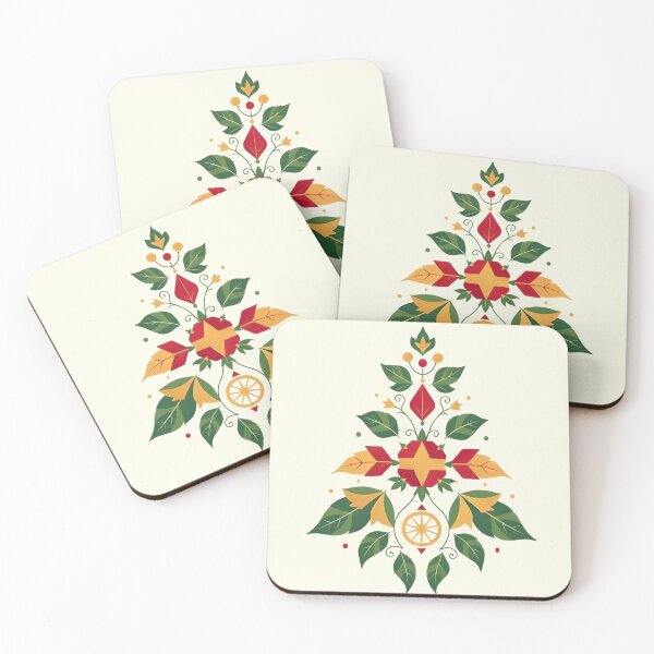 Item preview, Christmas Tree Hanging With Leaves Geometric Art designed and sold by Ciervo Primavera.