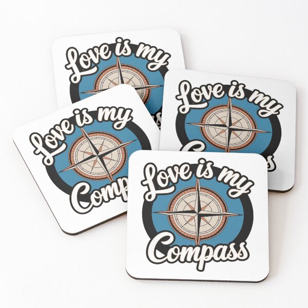 Item preview, Love is my Compas, Compass Art designed and sold by Faithloveshop.