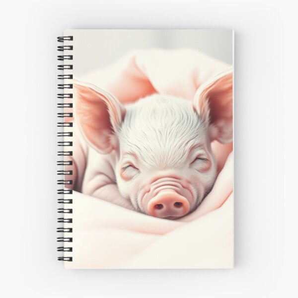 Item preview, Snoozing Pink Piglet designed and sold by Skye Ryan-Evans.