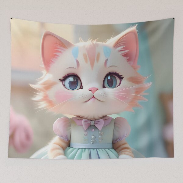 Item preview, Dancing cat - Modern digital art designed and sold by Ai-michiart.