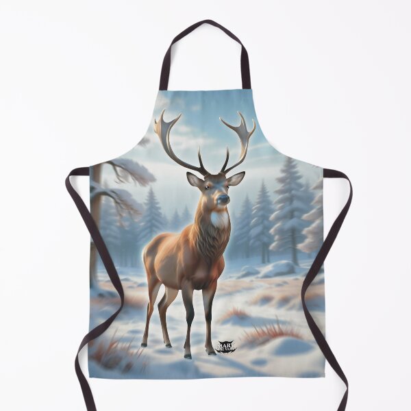 Item preview, Majestic Red Deer In Snowy Clearing designed and sold by Mary The Vamp.