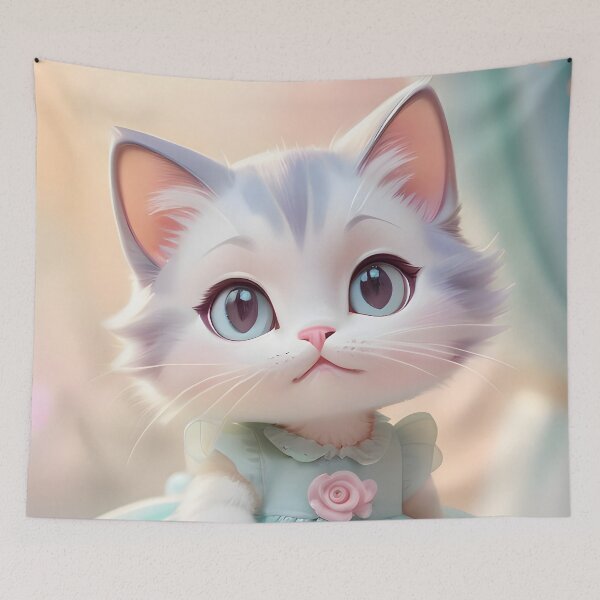 Item preview, Dancing cat - Modern digital art designed and sold by Ai-michiart.