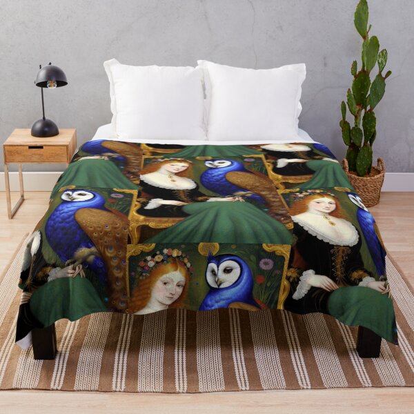 Item preview, Classic Abstract Art :Peacock Owl designed and sold by TheDarkWardrobe.