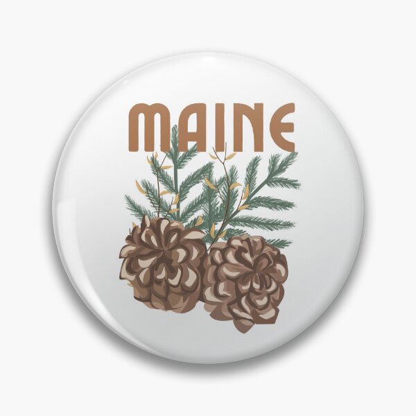 Item preview, Maine White Pine Cone State Flower Classic T-shirt Sticker designed and sold by ThinkNature!.