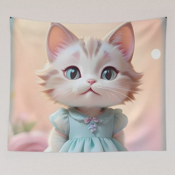 Item preview, Dancing cat - Modern digital art designed and sold by Ai-michiart.