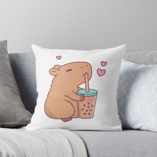 Item preview, Cute Capybara Loves Boba Tea designed and sold by EpochEchoes.