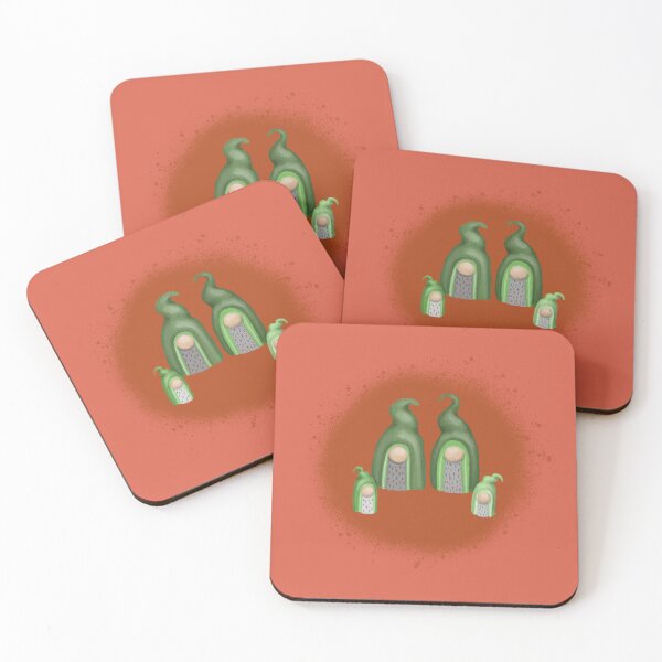 Item preview, Green Nisse Family of Four designed and sold by stewedtomatoes.