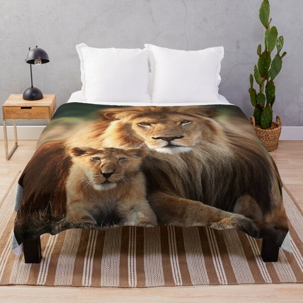 Item preview, Handmade Painting Majestic Beautiful Lion with Cub V2 designed and sold by FilipeFerreira.