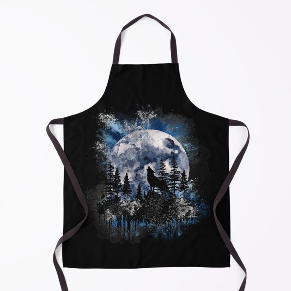Item preview, Forest Moon Howling Wolf Blue/Silver designed and sold by BLTeesNmore.
