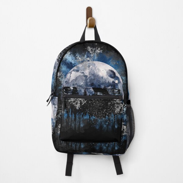 Item preview, Forest Moon Howling Wolf Blue/Silver designed and sold by BLTeesNmore.