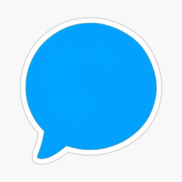 Item preview, Blue Speech Bubble Minimalist Design designed and sold by cornelliusy.