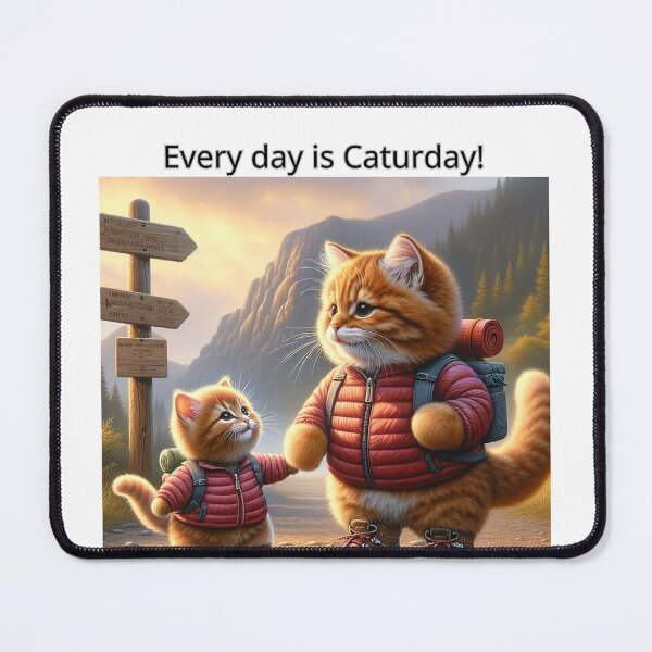 Item preview,  Charming Ginger Cat in Human Clothes: A Fun Take on Feline Life with the Caption 'I Am Just a Cat in a Human's World'  designed and sold by AlwaysHome.