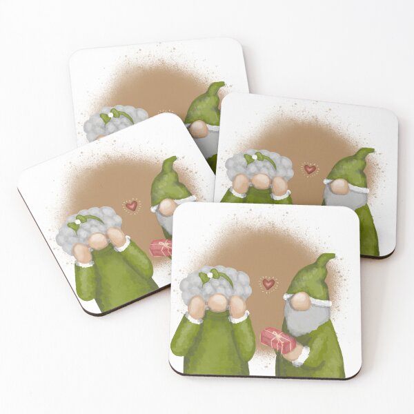 Item preview, Green Mr and Ms Claus Gift designed and sold by stewedtomatoes.