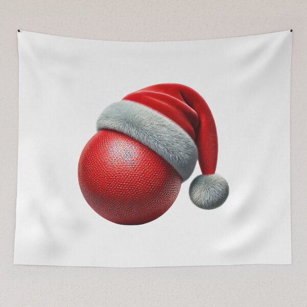 Item preview, Dodgeball Christmas Santa Hat Dodgeball Holiday Hat Jolly Santa Style Festive & Fun designed and sold by Zestfull.