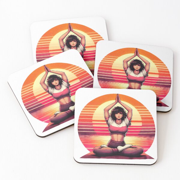 Item preview, Woman Doing Retro Yoga Meditation. designed and sold by JonelleTshirts.