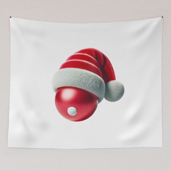 Item preview, Table Tennis Christmas Santa Hat Festive Fun Santa Hat Accessory  Santa Hat Paddle Cover designed and sold by Zestfull.