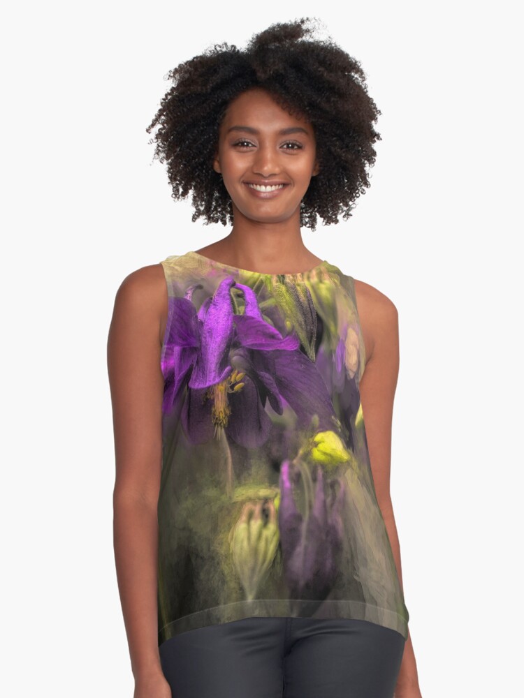 Columbine Explosion Sleeveless Top