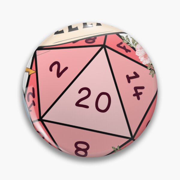 Item preview,  Sleeping With The Dungeon Master Cute D20 Dnd Dice With Flowers And Sword designed and sold by KamDouglase.