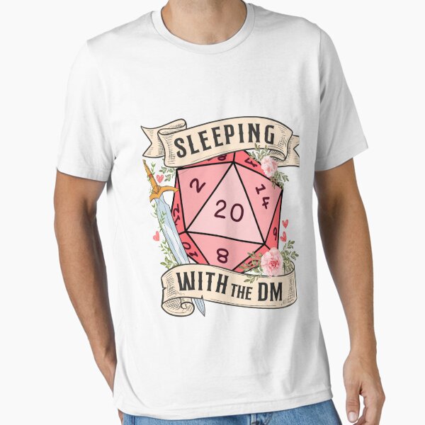 Item preview,  Sleeping With The Dungeon Master Cute D20 Dnd Dice With Flowers And Sword designed and sold by KamDouglase.