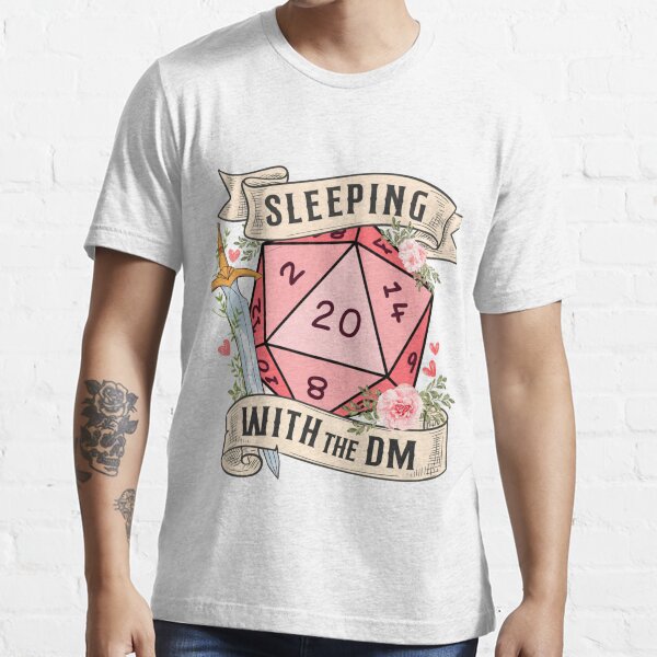 Item preview,  Sleeping With The Dungeon Master Cute D20 Dnd Dice With Flowers And Sword designed and sold by KamDouglase.