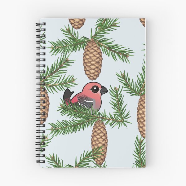 Item preview, Birdorable Pine Grosbeak with Pine Cones Pattern designed and sold by Birdorable.