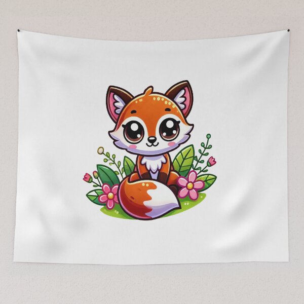 Item preview, Cute Kawaii Fox designed and sold by VultureXP.