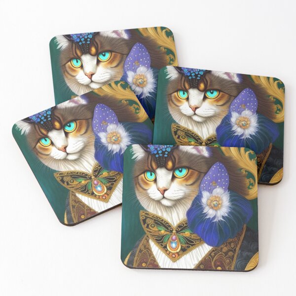 Item preview, Abstract Cat Art designed and sold by TheDarkWardrobe.