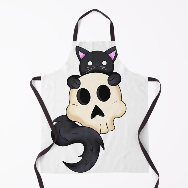 Item preview, Kitty and skull designed and sold by JadeWolfArt.