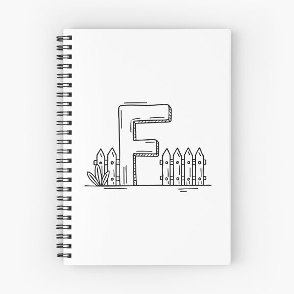 Item preview, Illustration of Letter F Beside Fence designed and sold by rasagamastore.
