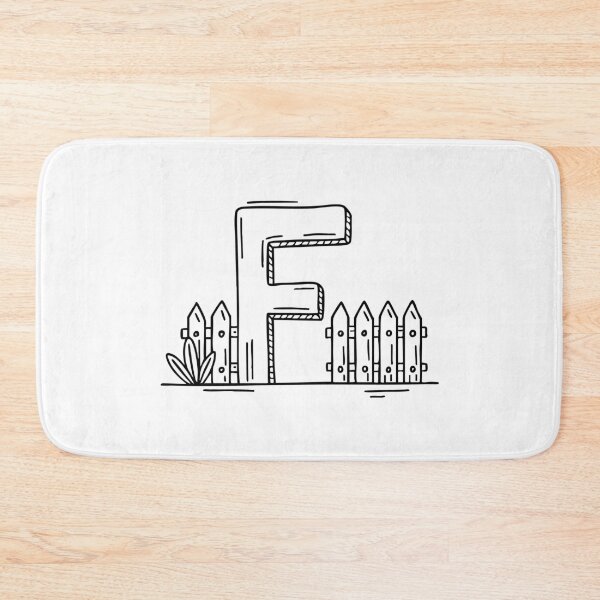 Item preview, Illustration of Letter F Beside Fence designed and sold by rasagamastore.