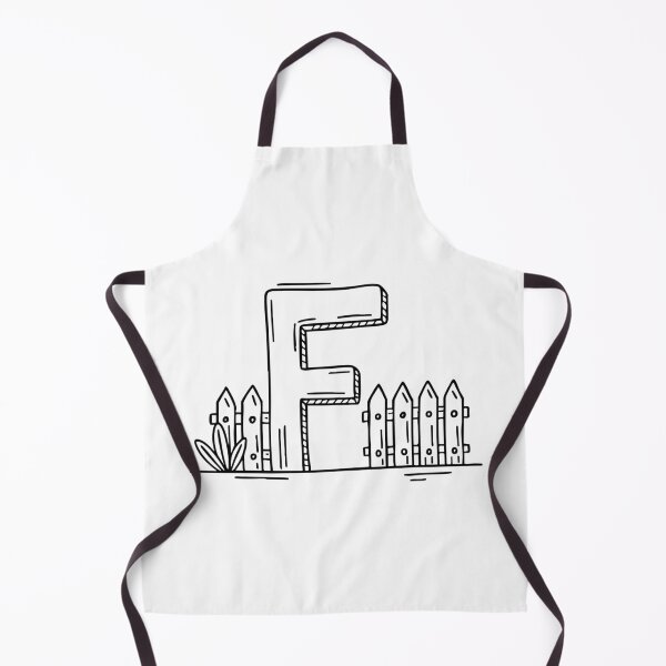 Item preview, Illustration of Letter F Beside Fence designed and sold by rasagamastore.