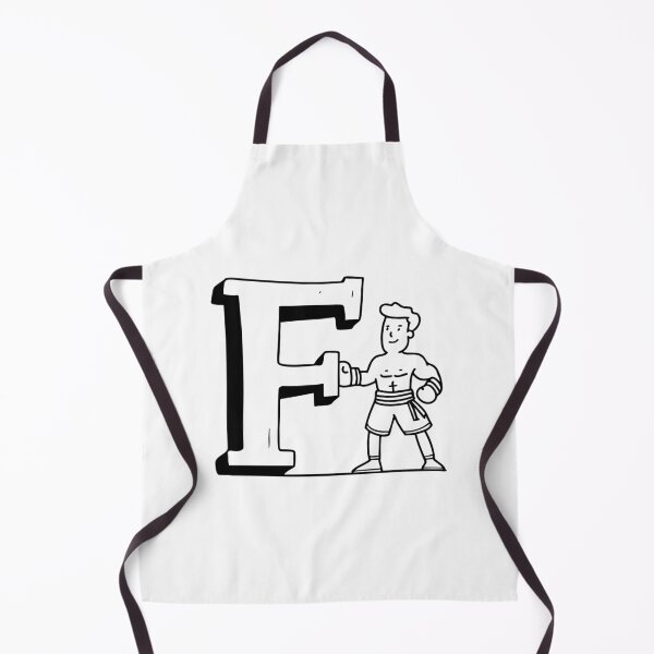 Item preview, Illustration of Letter F Beside Fighter designed and sold by rasagamastore.