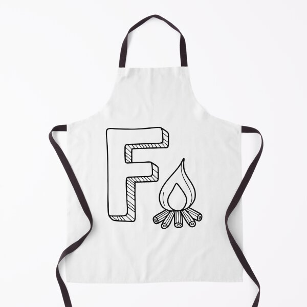 Item preview, Illustration of Letter F Beside Fire designed and sold by rasagamastore.