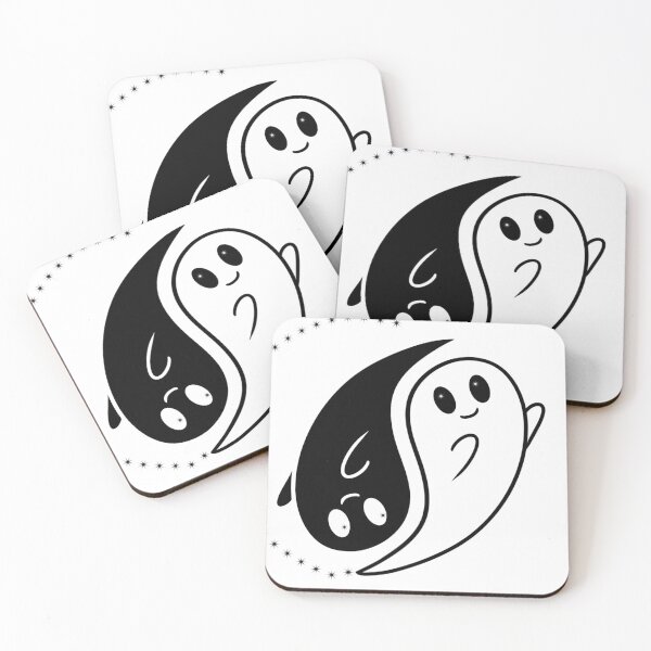 Item preview, Ghost Ying yang  designed and sold by JadeWolfArt.