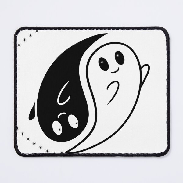 Item preview, Ghost Ying yang designed and sold by JadeWolfArt.