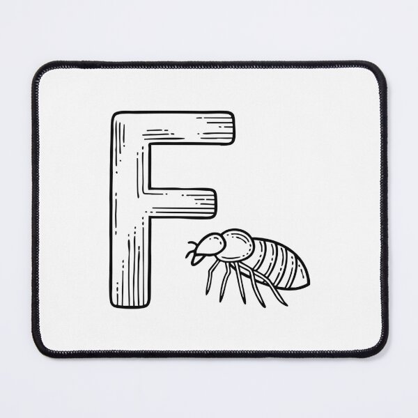Item preview, Illustration of Letter F Beside Flea designed and sold by rasagamastore.