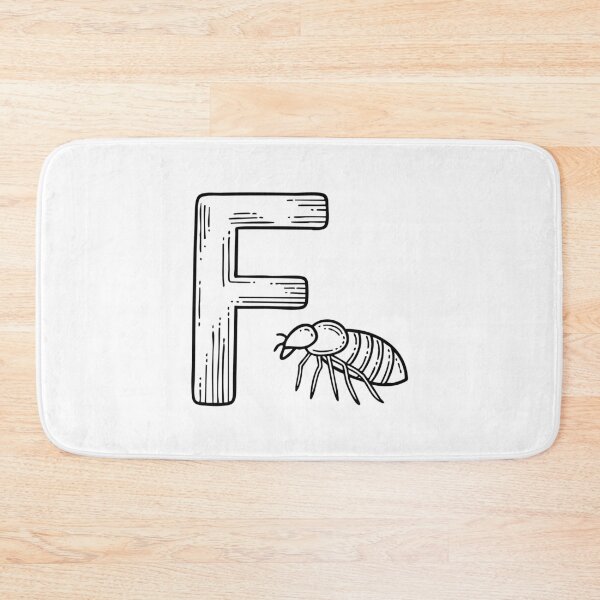 Item preview, Illustration of Letter F Beside Flea designed and sold by rasagamastore.