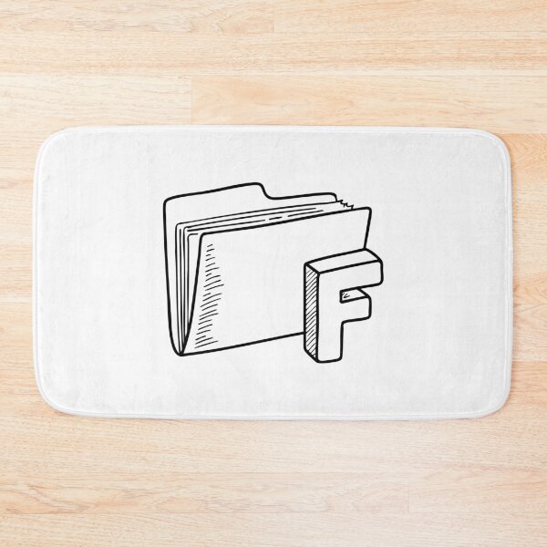 Item preview, Illustration of Letter F Beside Folder designed and sold by rasagamastore.
