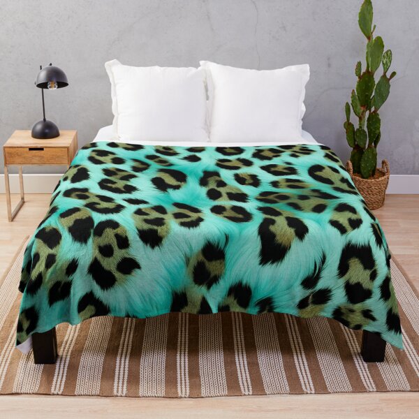 Item preview, Gold Turquoise Leopard Print designed and sold by SeaStarAlex.