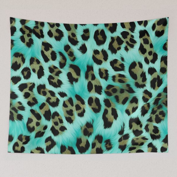 Item preview, Gold Turquoise Leopard Print designed and sold by SeaStarAlex.