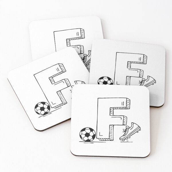 Item preview, Illustration of Letter F Beside Football designed and sold by rasagamastore.