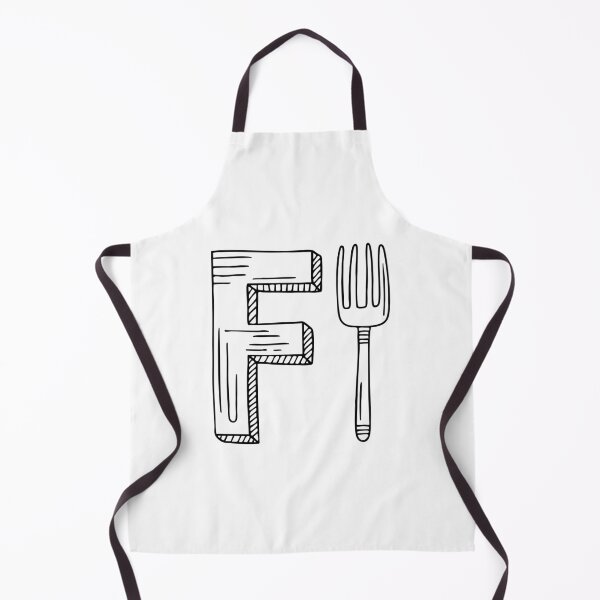 Item preview, Illustration of Letter F Beside Fork designed and sold by rasagamastore.