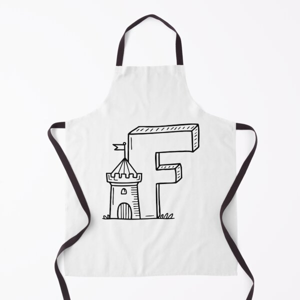 Item preview, Illustration of Letter F Beside Fortress designed and sold by rasagamastore.