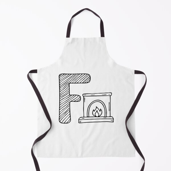 Item preview, Ilustración de la letra F junto a la chimenea designed and sold by rasagamastore.