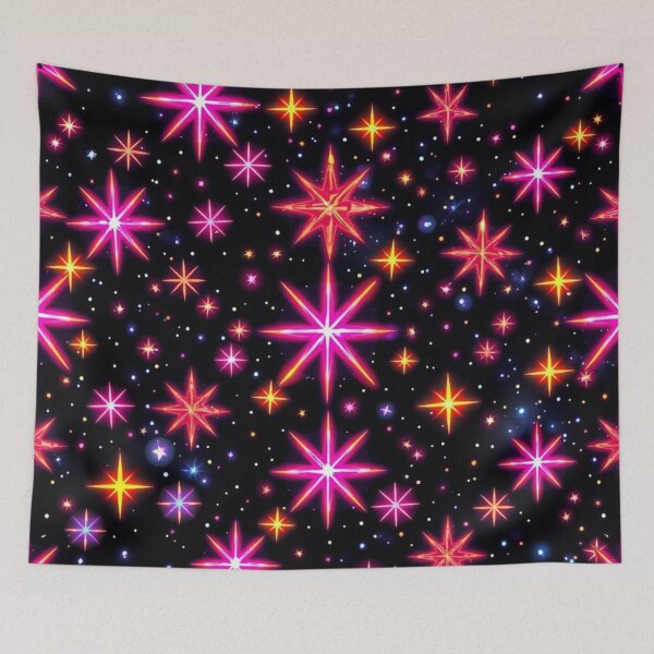 Item preview, Estrellas de neón brillantes designed and sold by vstronaut1.